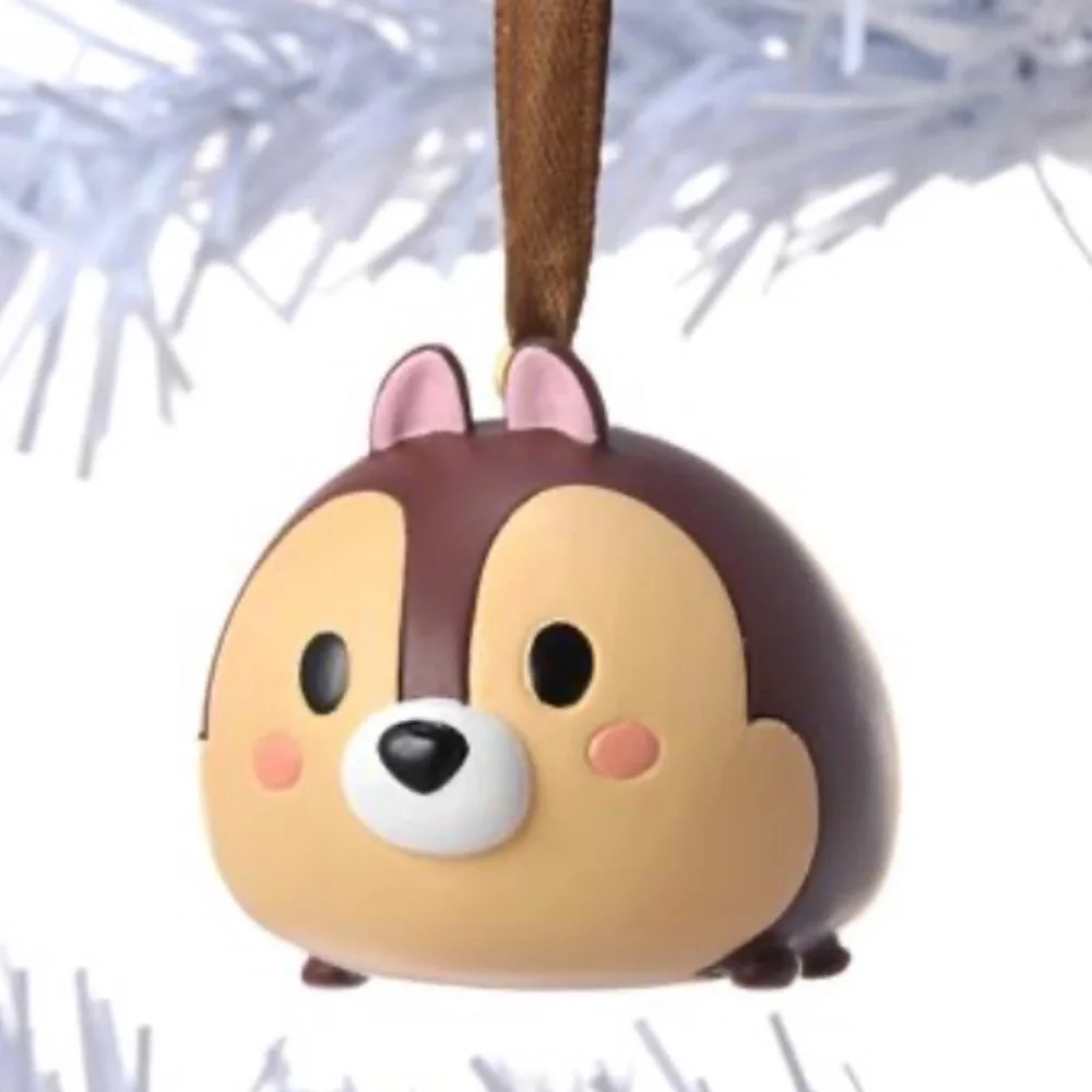 2 Disney Tsum Tsum Chip & Dale Holiday Christmas Ornaments‎